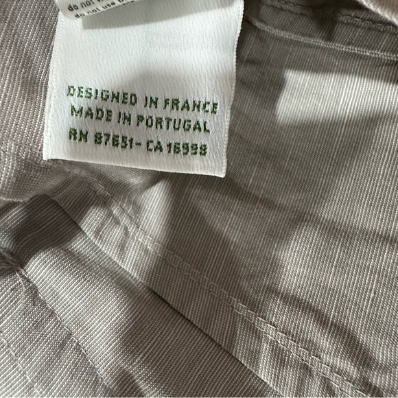 Lacoste Women’s Blazer Cotton/Linen Ivory Size 36EU/Small US - Picture 6 of 8